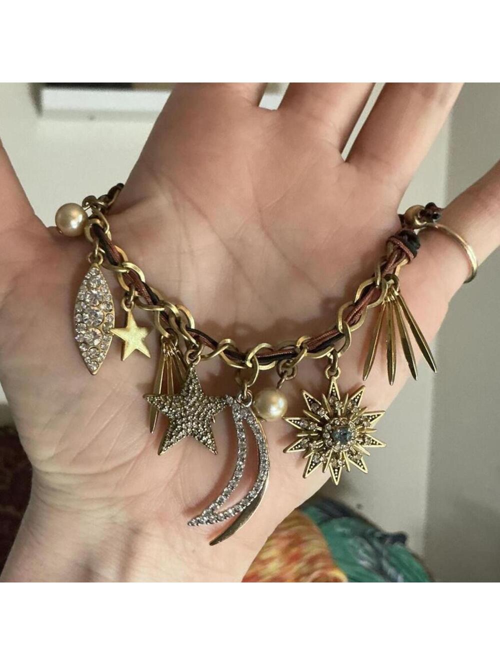 J. Crew Celestial Charm Bronze Bracelet **Limited Edition**